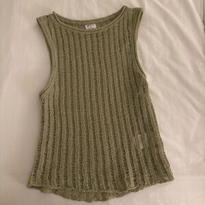 Cotton On Green Distressed Tank Top